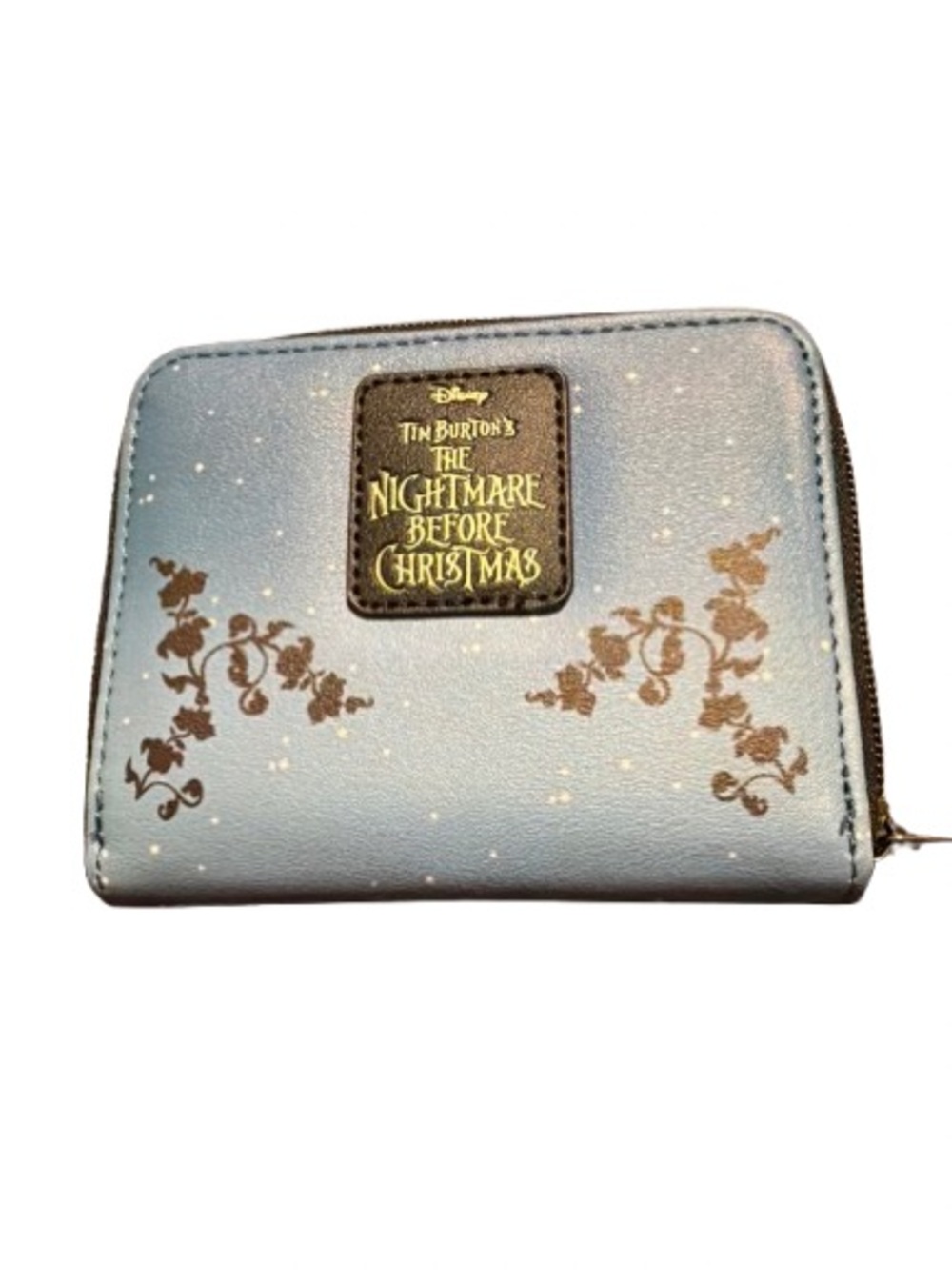 Loungefly The Nightmare Before Christmas Blue Black Zip Wallet - Picture 3 of 4